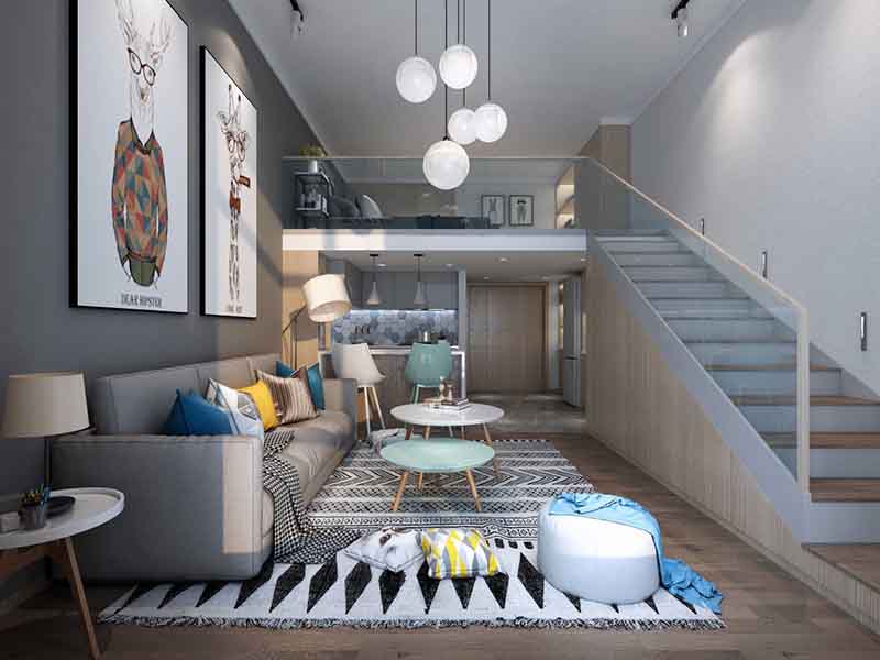 德陽小復(fù)式樓裝修中的小心機(jī)，小空間大化利用