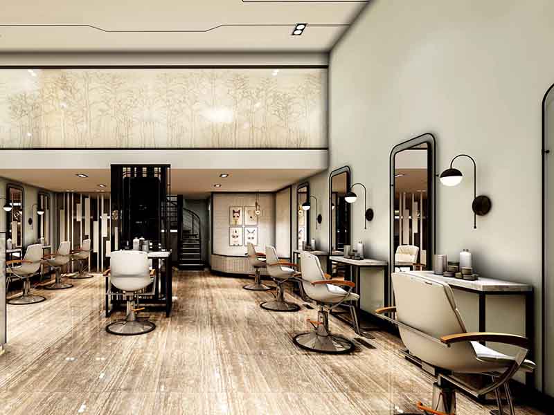 海口美發店裝修應該如何搭配色差