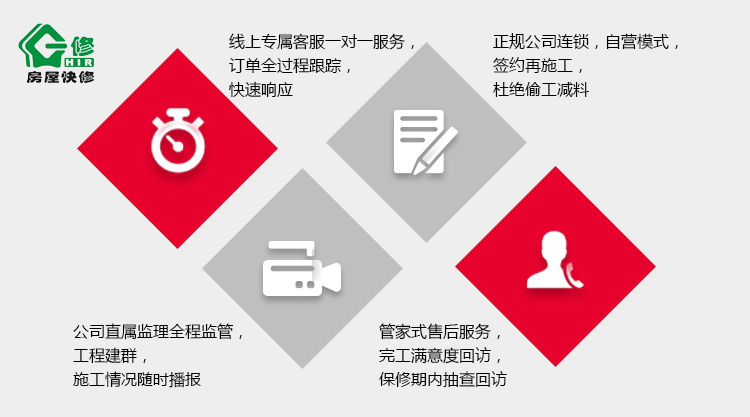 一修著力服務、施工制度完善，提升服務