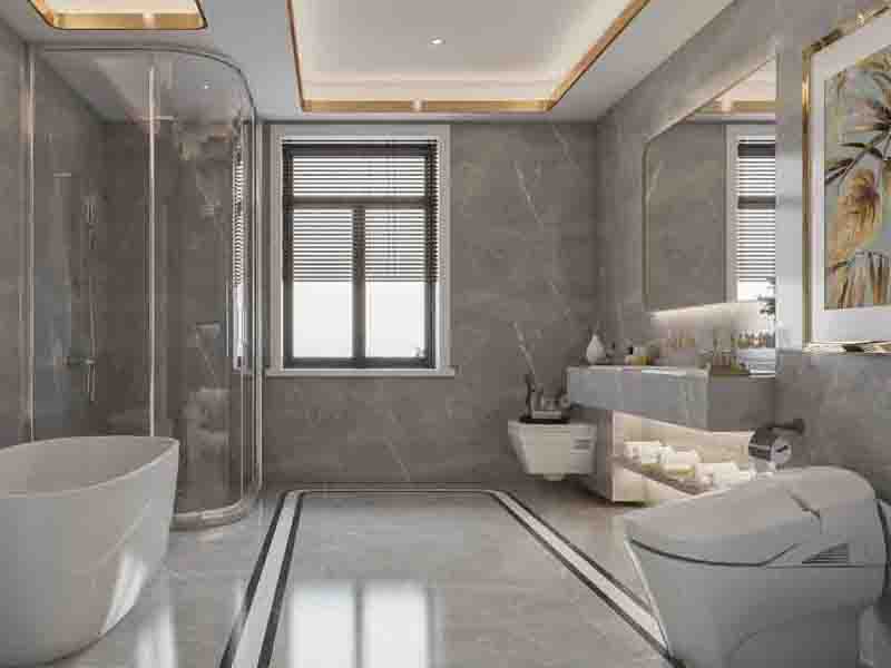 對于簡約裝修小型衛生間，小而深的浴缸