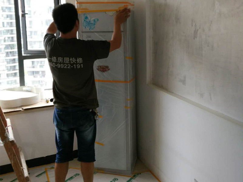 天津墻面舊墻布翻新，可以直接刷乳膠漆