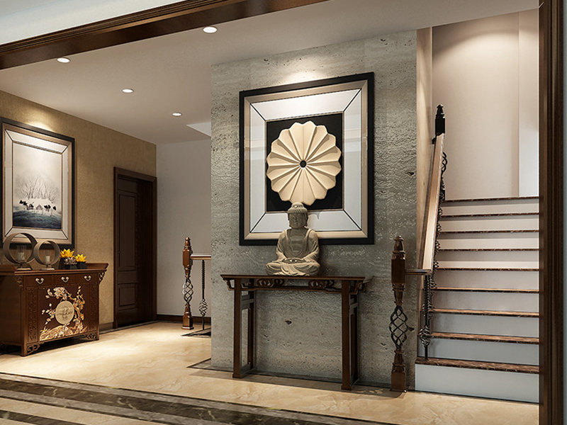 躍層鄉村風格樓梯裝修