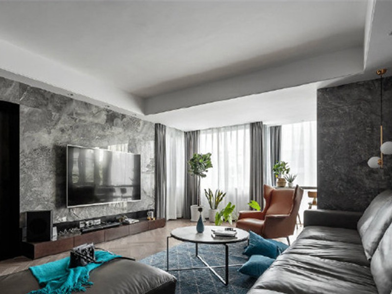 舊房子墻面翻新簡約風客廳
