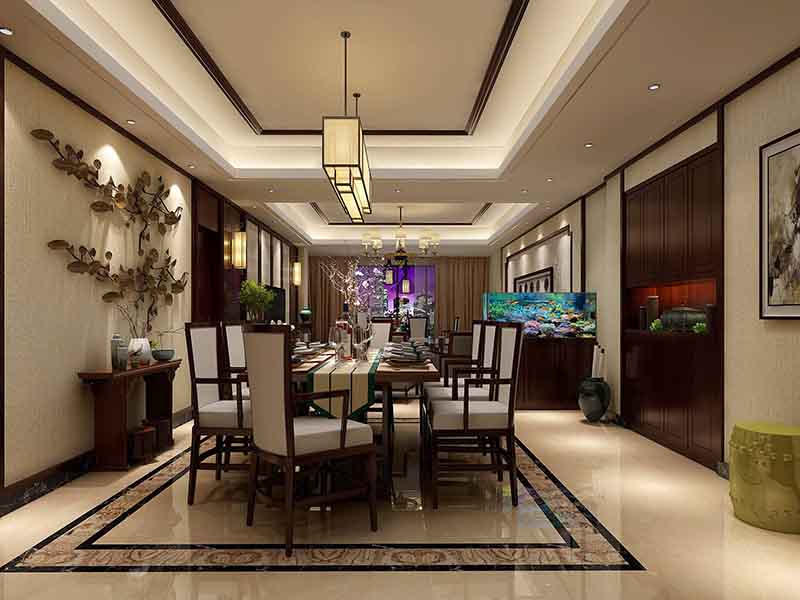 太原市杏花嶺區簡中式裝修效果圖