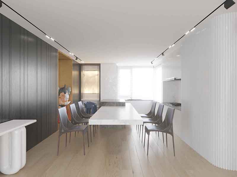 太原市迎澤區白色簡約裝修效果圖