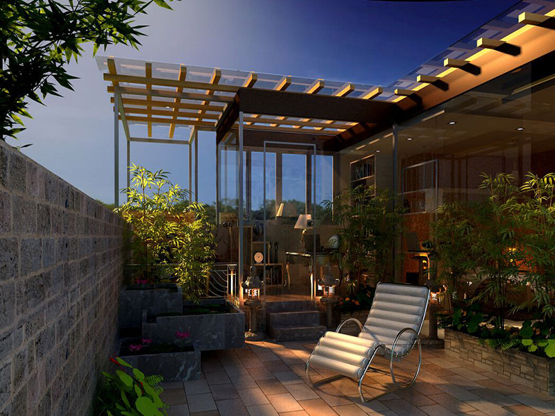 南京市白下區封閉陽臺裝修效果圖