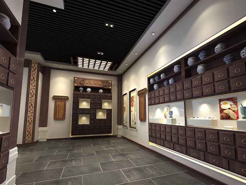 昆明安寧市中醫背景墻裝修設計圖