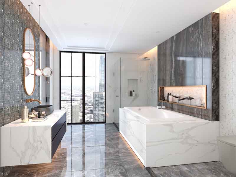 太倉市雙鳳鎮浴室墻磚裝修-潔具安裝