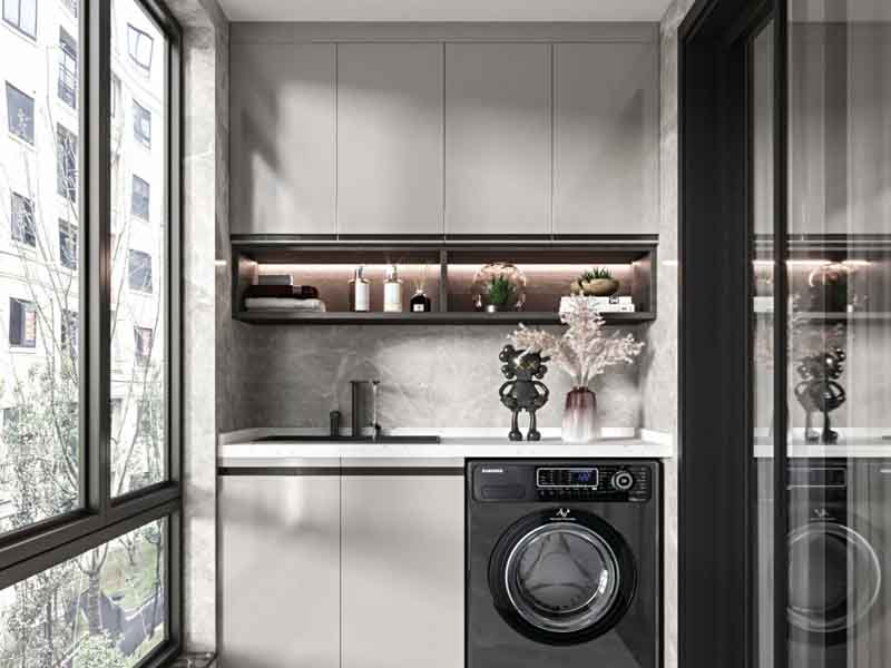 貴陽市區洗衣機放陽臺翻新裝修-修改布局