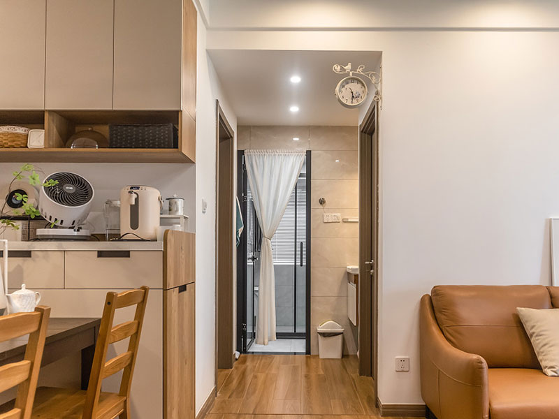 焦作市山陽區原木日式風格裝修設計-客廳設計